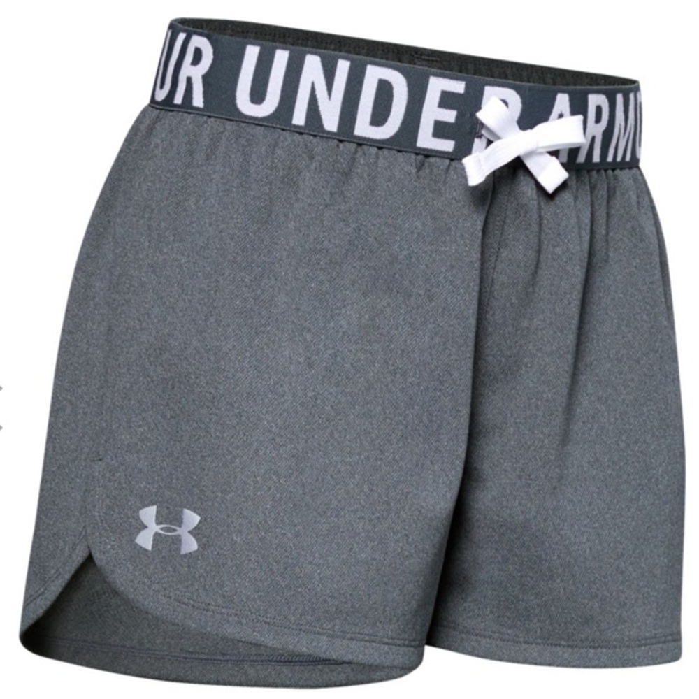 GIRLS underarmour grey shorts
